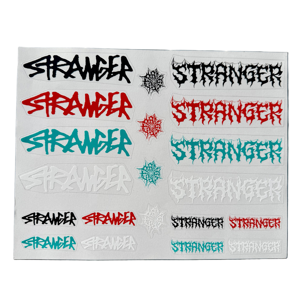 STRANGER STICKER SHEET – 8 x 11