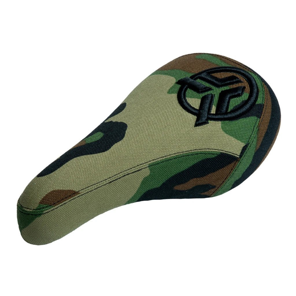 MID STEALTH LOGO SEAT - CAMO WITH RAISED BLACK EMBROIDERY