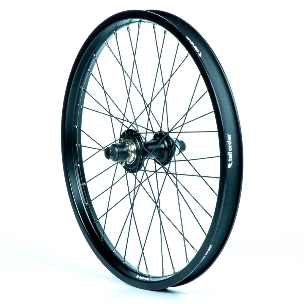 TALL ORDER DYNAMICS LHD CASSETTE WHEEL - BLACK WITH SILVER SPOKE NIPPL